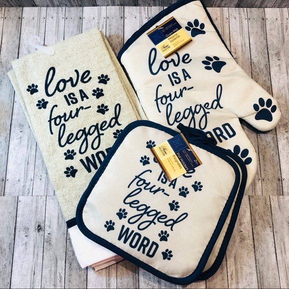 Home Collection Other - “Love is a Four Legged Word” 5Pc Kitchen Set 🐾